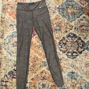 Nike grey leopard workout leggings